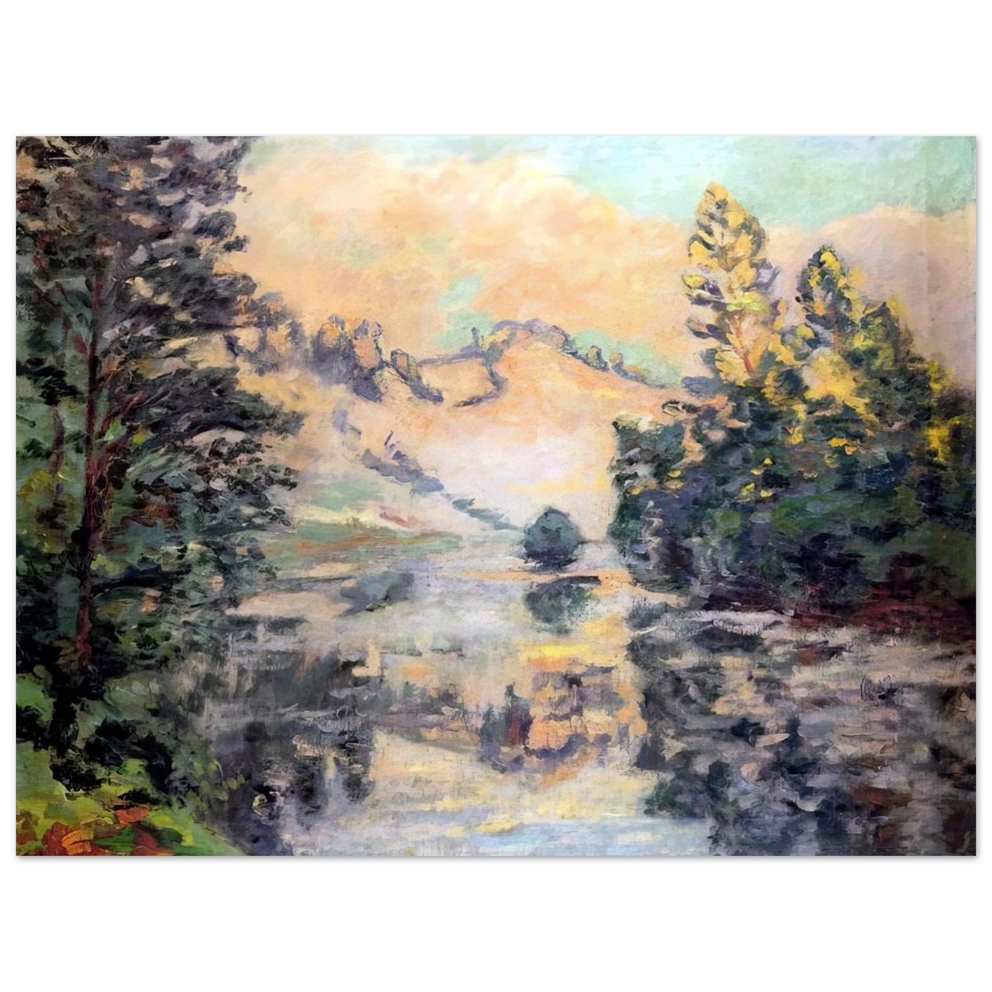 Armand Guillaumin - Landscape of Creuse - 1897 75x100 cm / 30x40inches Fine Art Poster