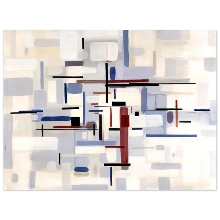 Bruno Munari - From Black to White Through Violet - 1948 75x100 cm / 30x40inches Fine Art Poster