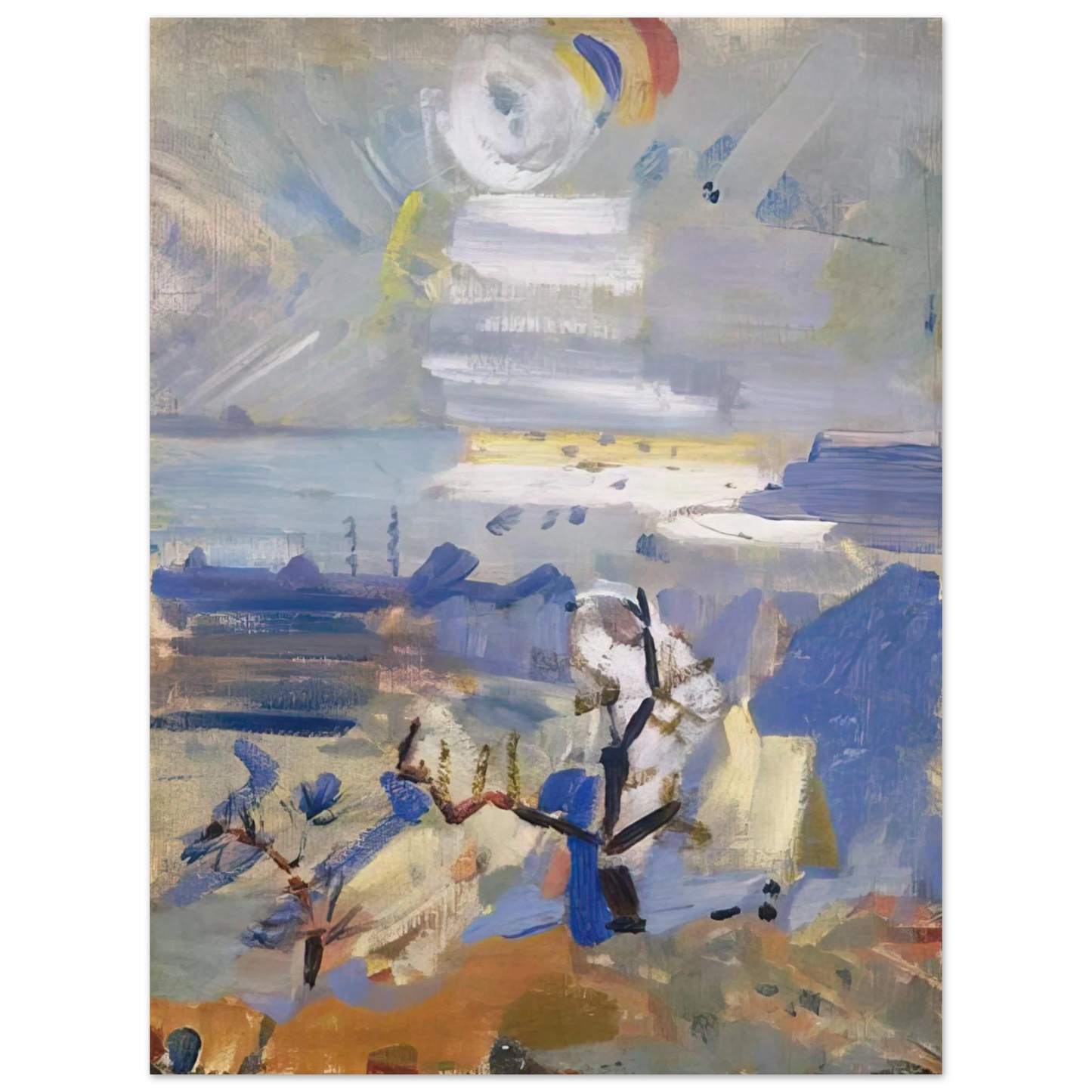 John Marin - Weehawken Sequence, No. 30 - 1916 75x100 cm / 30x40inches Fine Art Poster