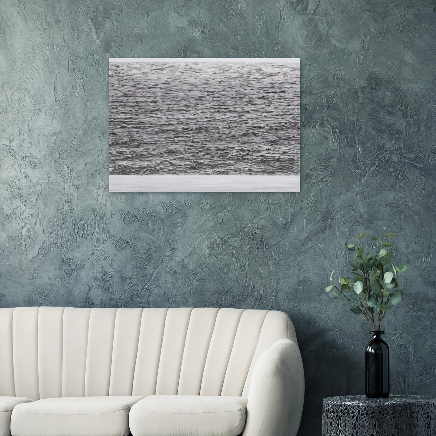 DRYPOINT OCEAN SURFACE 1983 - Vija Celmins Brushed Aluminum Print - 70x100 cm / 28x40 inches | Vija Celmins Aluminum Print | Vija Celmins Prints