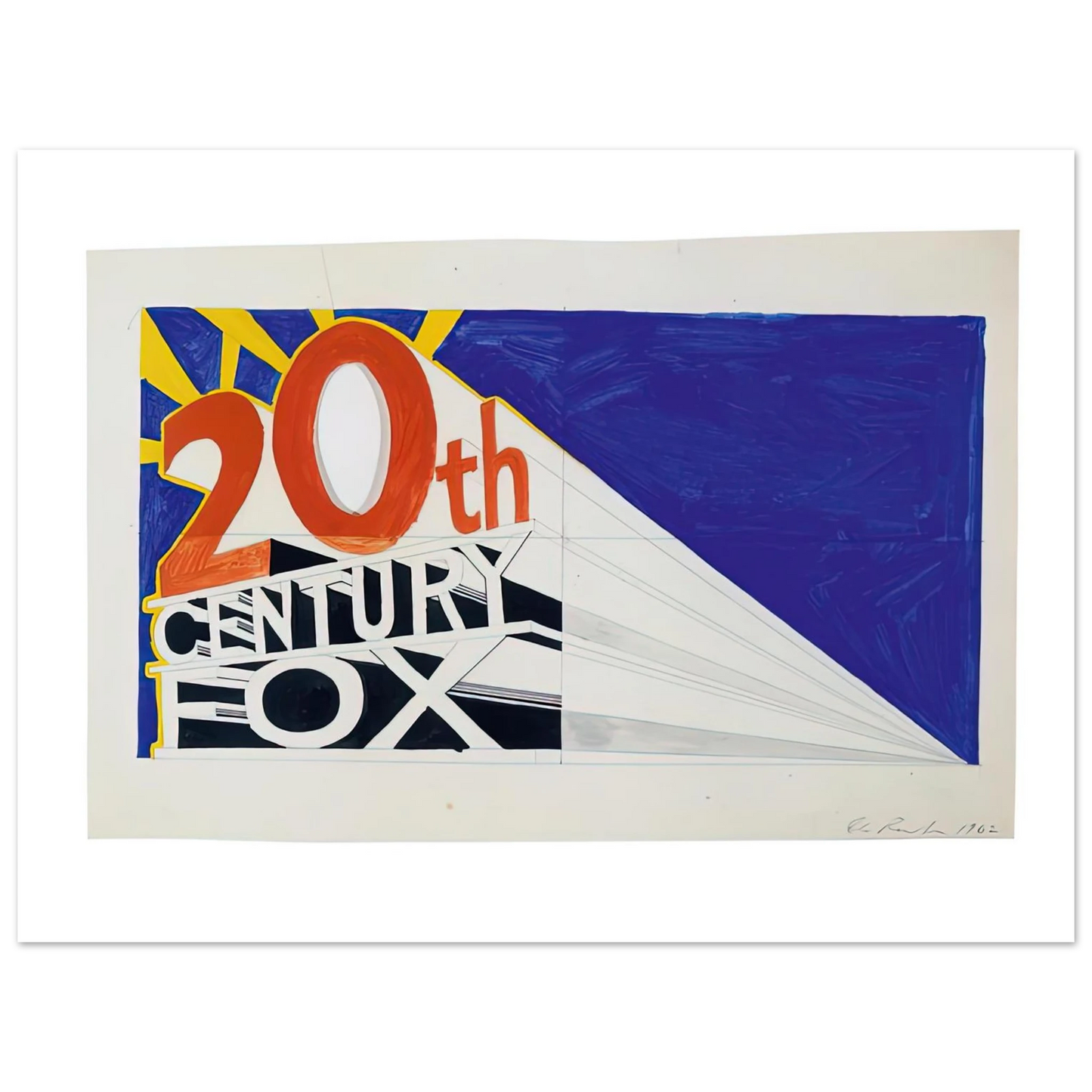 Edward Ruscha - TRADEMARK 3 1962 75x100 cm / 30x40inches Fine Art Poster