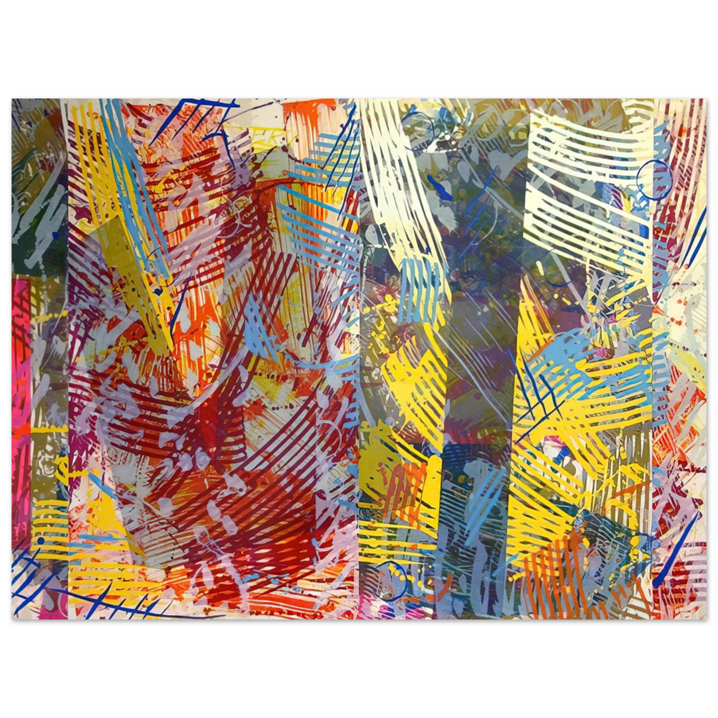 Sam Gilliam - Pretty Boxes 75x100 cm / 30x40inches Fine Art Poster