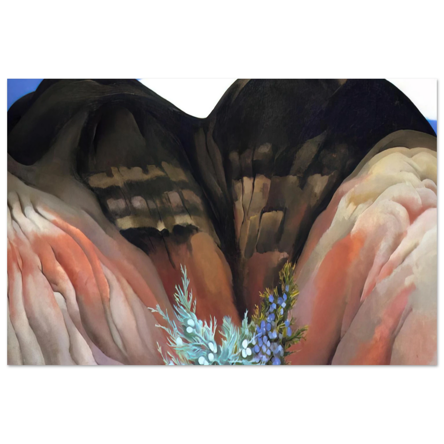 Georgia O'Keeffe - Black Hills with Cedar Fine Art Poster
