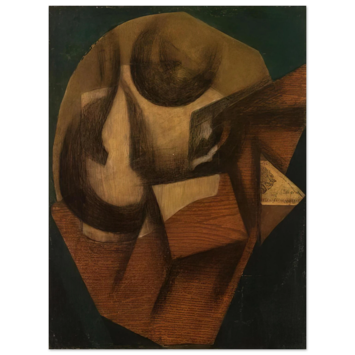 Juan Gris - THE GLASS 1914 75x100 cm / 30x40inches Fine Art Poster