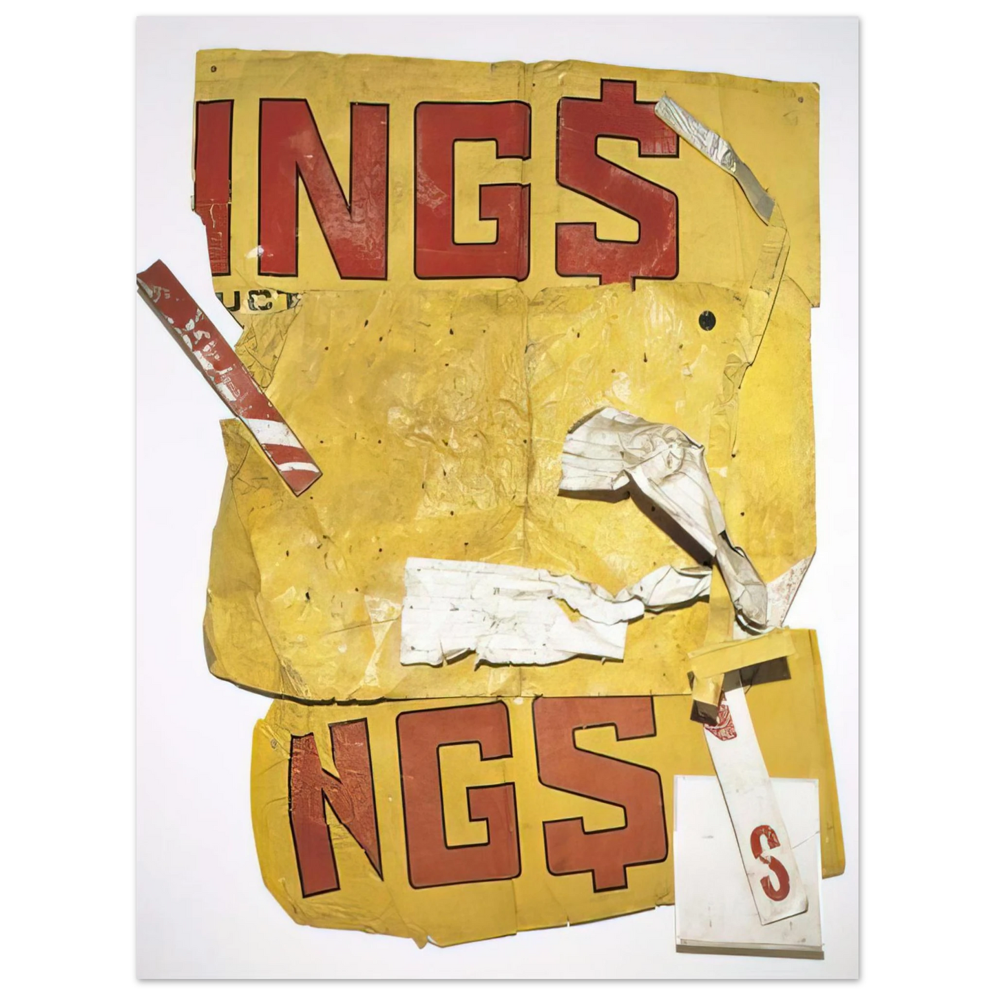 Robert Rauschenberg - YELLOW MOBY GLUT 1986 75x100 cm / 30x40inches Fine Art Poster