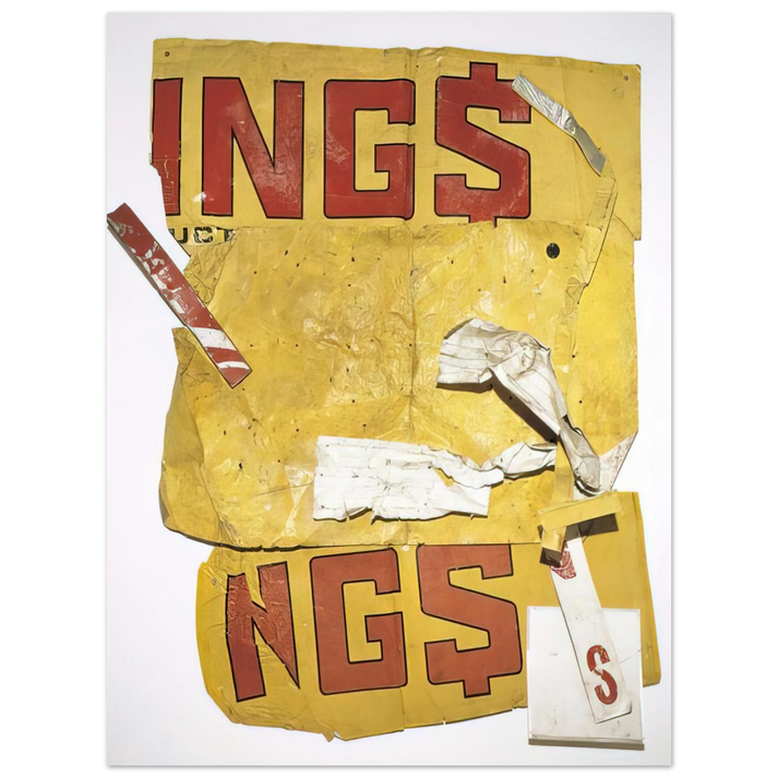 Robert Rauschenberg - YELLOW MOBY GLUT 1986 75x100 cm / 30x40inches Fine Art Poster
