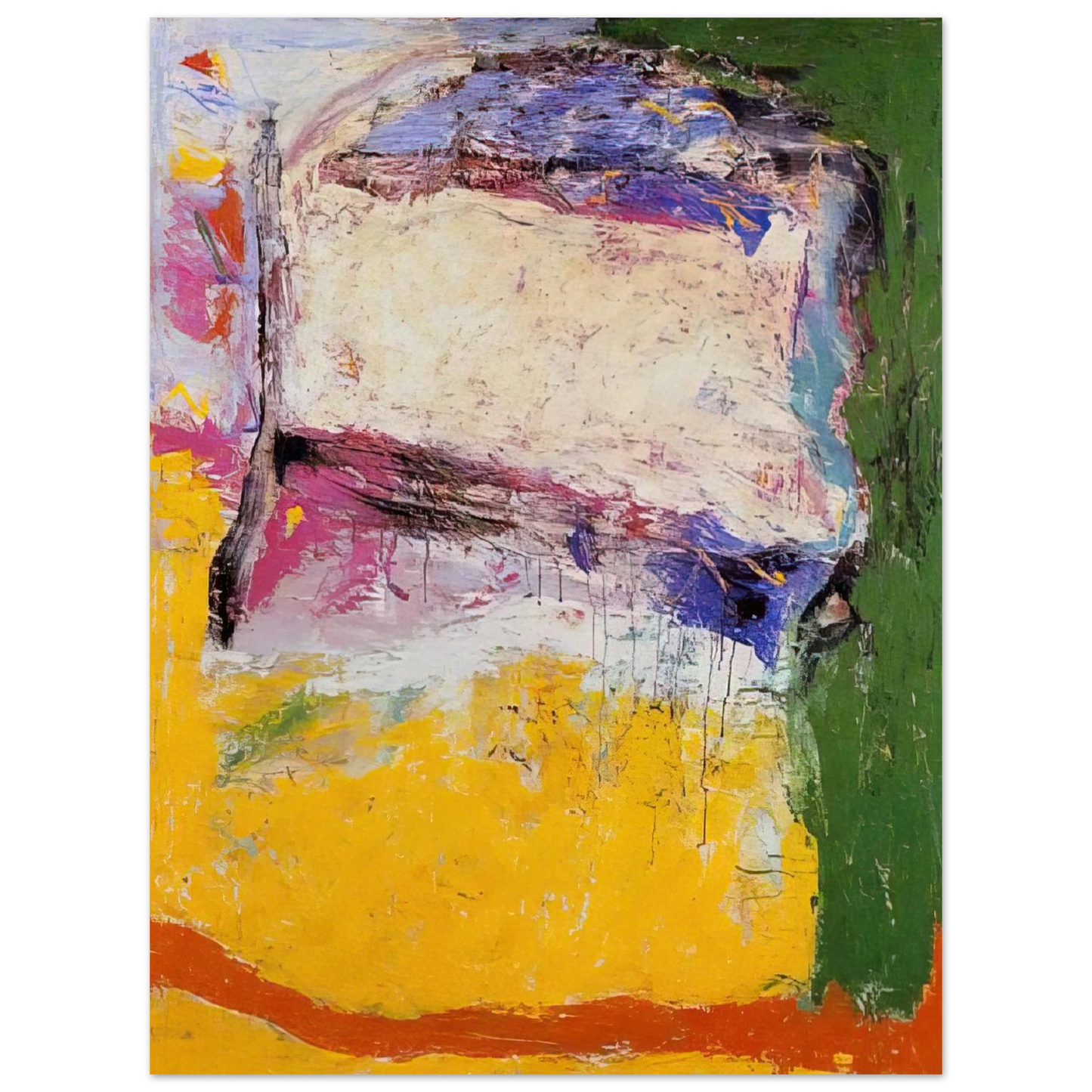 Gene Davis - Bay - 1958 75x100 cm / 30x40inches Fine Art Poster