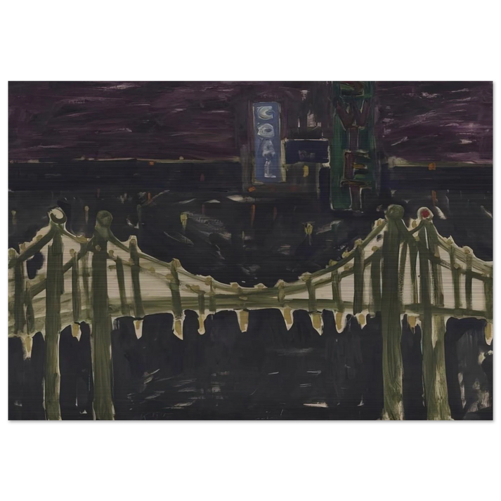 George Washington Bridge - Allan Kaprow Brushed Aluminum Print - 70x100 cm / 28x40 inches | Allan Kaprow Aluminum Print | Allan Kaprow Prints