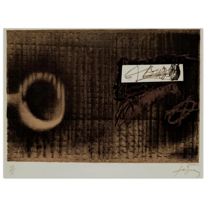 Antoni Tapies - ETIQUETTE 1979 75x100 cm / 30x40inches Fine Art Poster