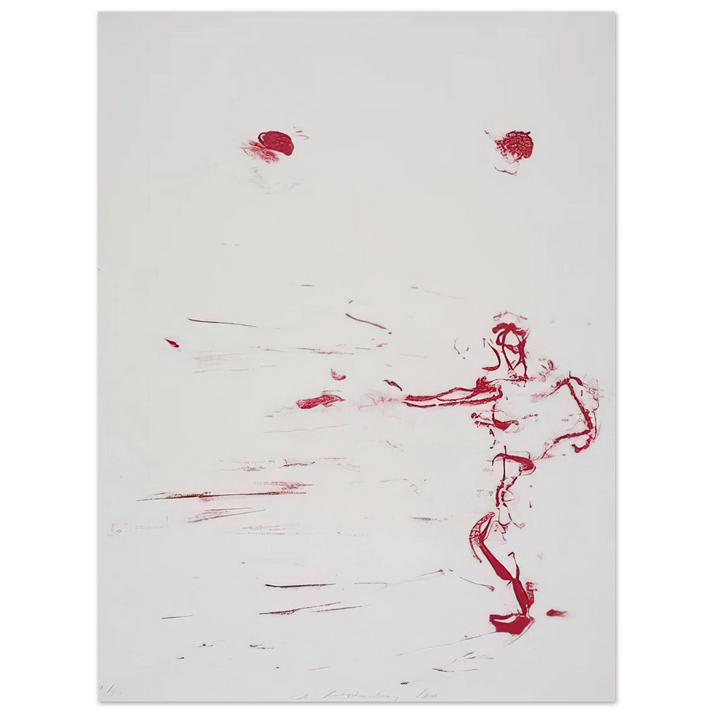 Susan Rothenberg - RED DANCE 1986 75x100 cm / 30x40inches Fine Art Poster