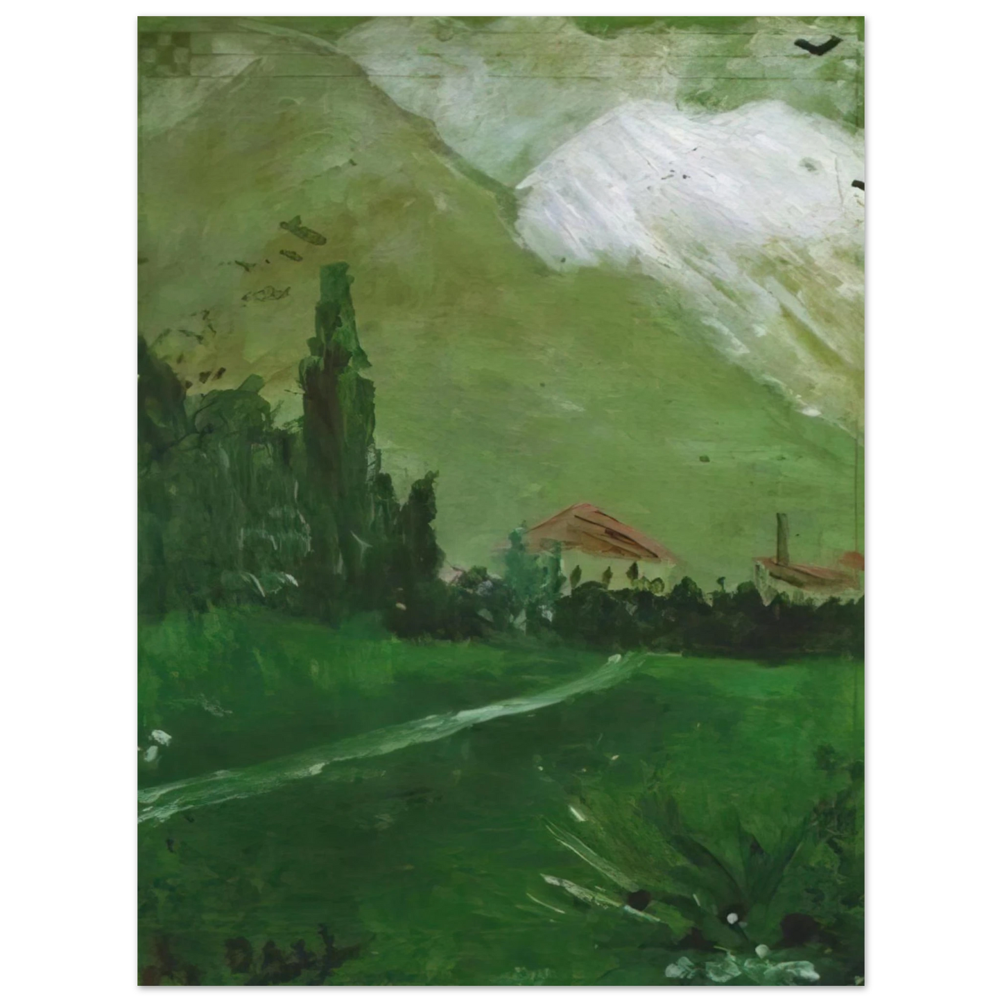Salvador Dali - LANDSCAPE NEAR FIGUERAS 75x100 cm / 30x40inches Fine Art Poster