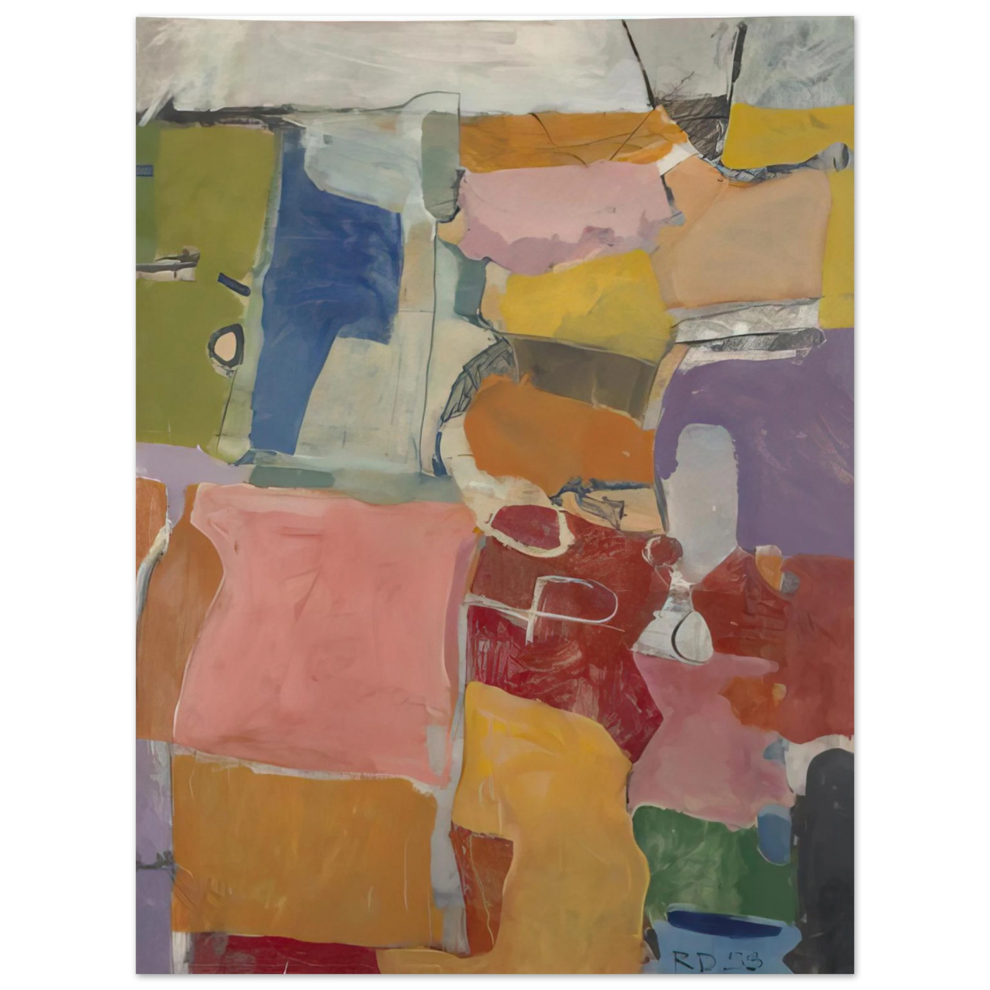 Richard Diebenkorn - Urbana 75x100 cm / 30x40inches Fine Art Poster