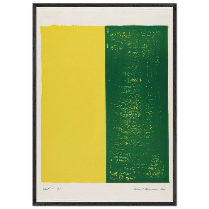 Canto XI - Barnett Newman 70x100 cm / 28x40 inches Framed Art Print – Black Wooden Frame