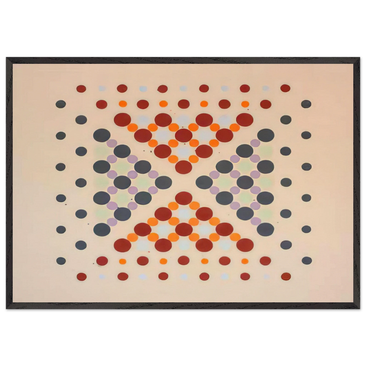 Untitled - 1962 N9 - Thomas Downing 70x100 cm / 28x40 inches Framed Art Print – Black Wooden Frame