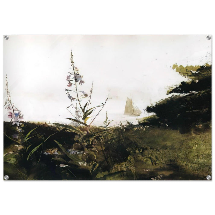 UNDER SAIL - Andrew Wyeth Acrylic Print - 70x100 cm / 28x40″ inches