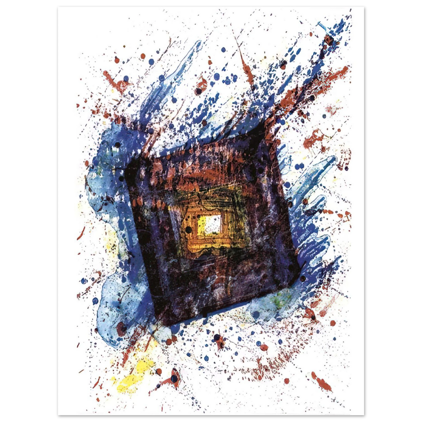 Sam Francis - Falling Star L. L249 75x100 cm / 30x40inches Fine Art Poster