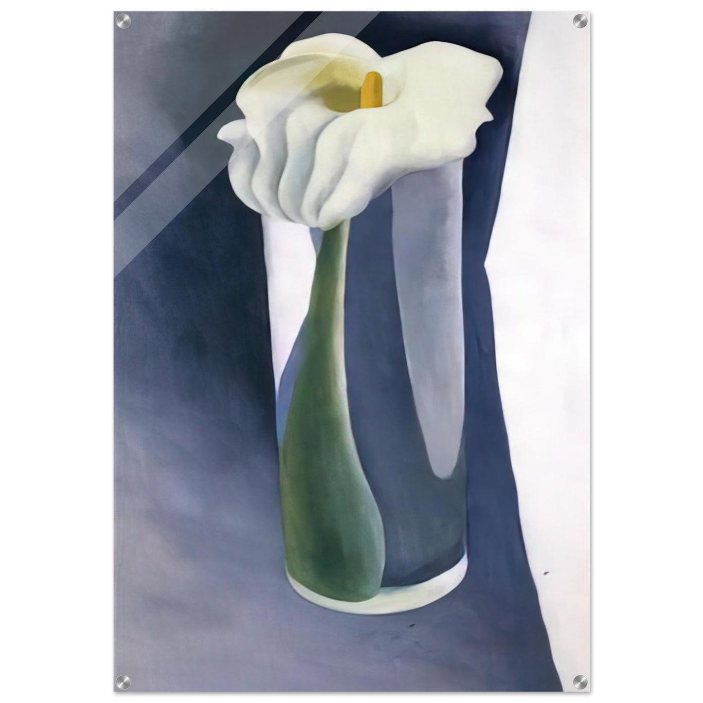 Calla Lily in Tall Glass - Georgia O'Keeffe Acrylic Print - 70x100 cm / 28x40″ inches | Georgia O'Keeffe Wall Art | Georgia O'Keeffe Prints