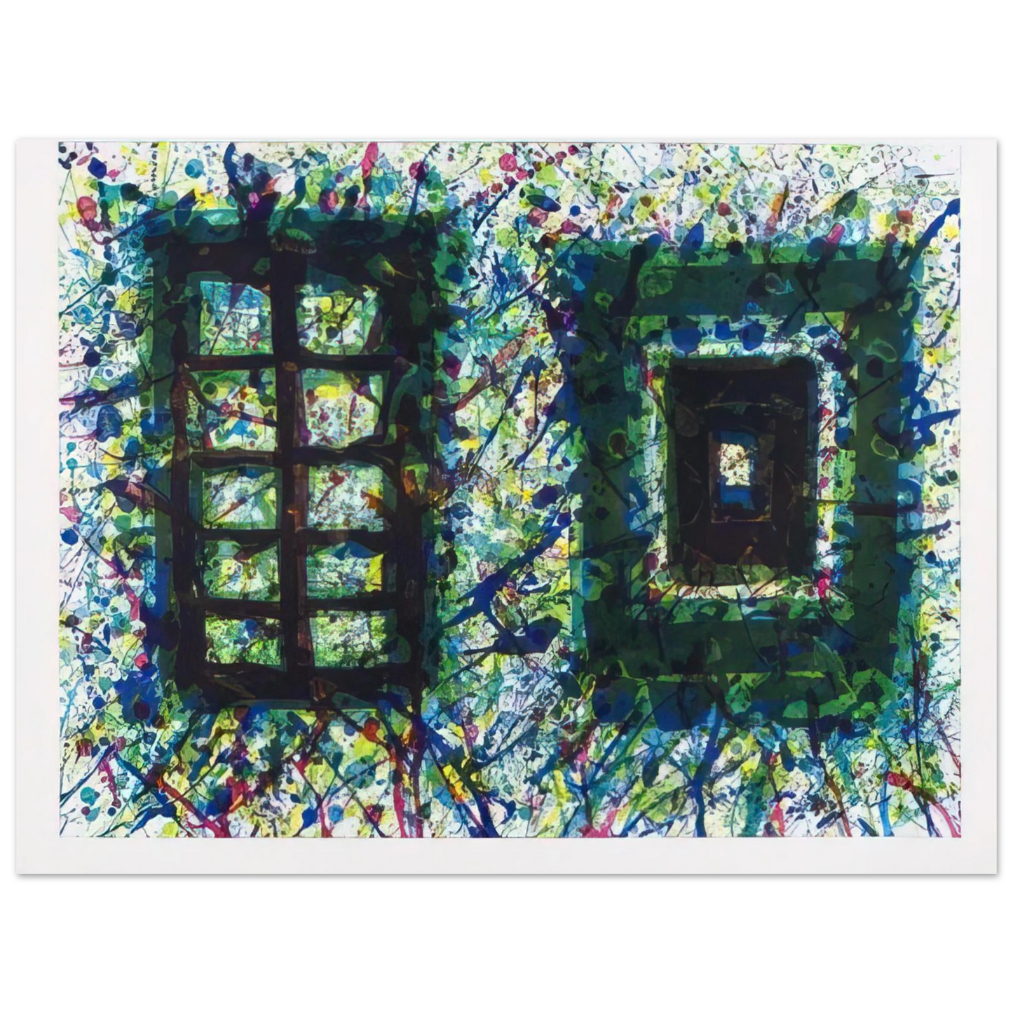 Sam Francis - Concert Hall Set III SF-232 75x100 cm / 30x40inches Fine Art Poster
