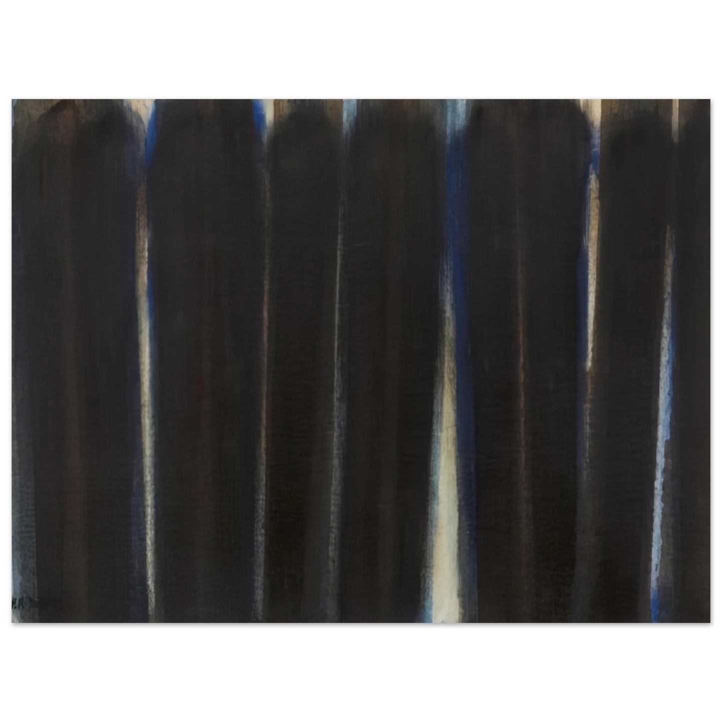 Yun Hyong-keun - Burnt Umber and Ultramarine - 1973 75x100 cm / 30x40inches Fine Art Poster