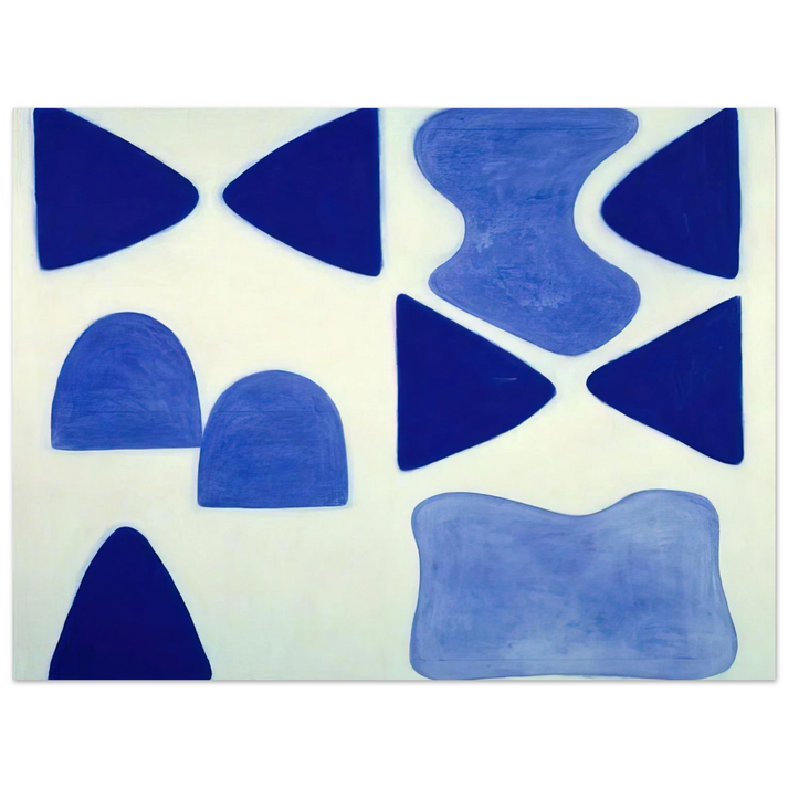 William Scott - Berlin Blues 4 - 1965 75x100 cm / 30x40inches Fine Art Poster