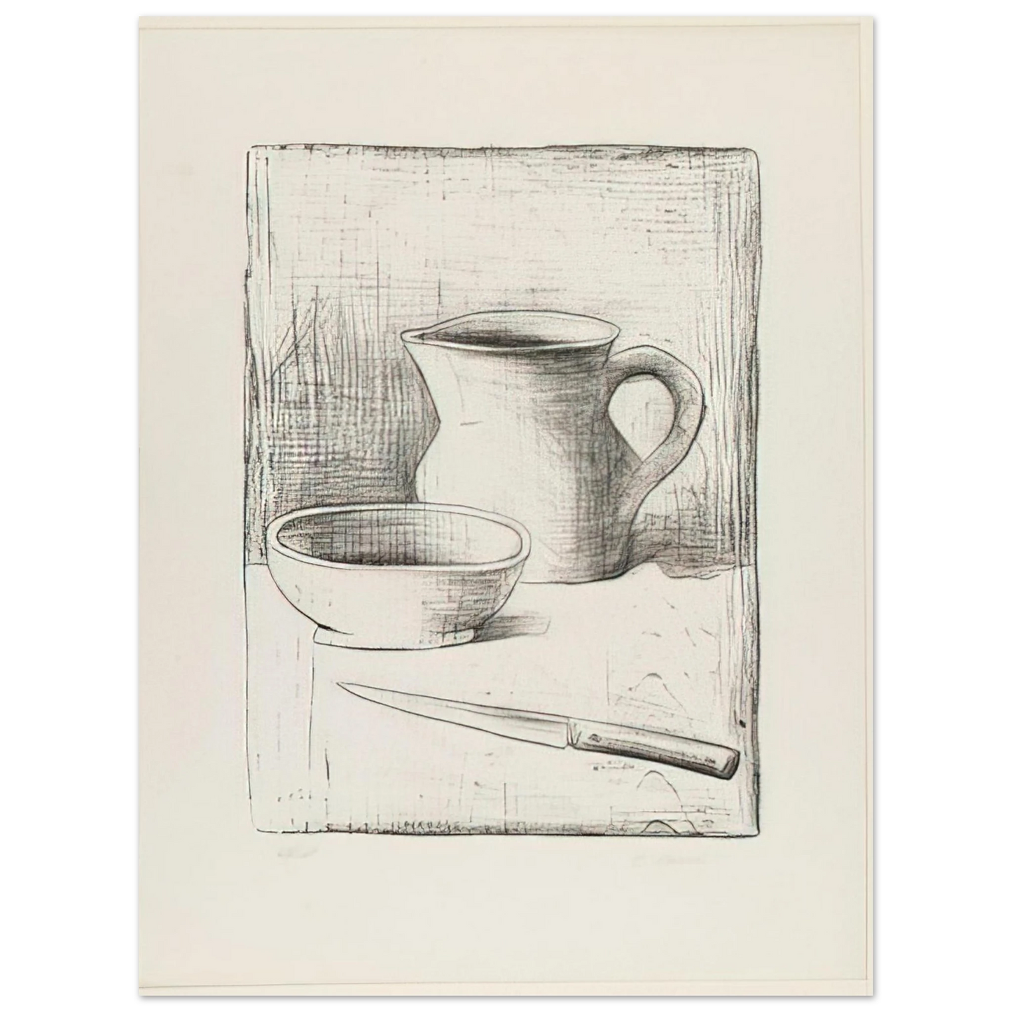 Carlo Carra - STILL LIFE 1944 75x100 cm / 30x40inches Fine Art Poster