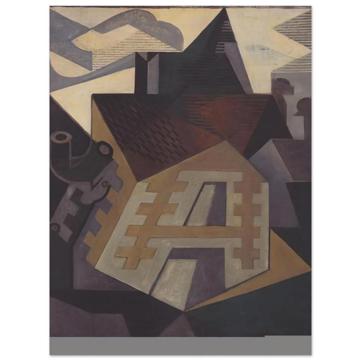 Juan Gris - LANDSCAPE AT BEAULIEU 1918 75x100 cm / 30x40inches Fine Art Poster