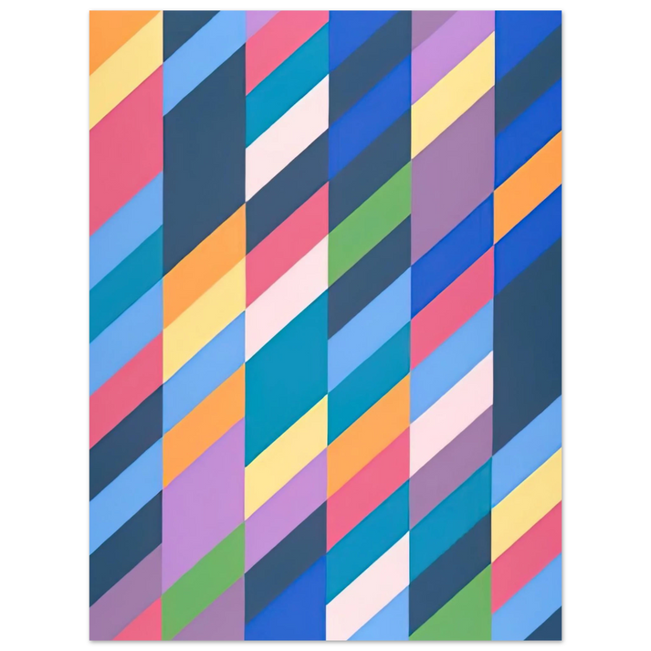 Bridget Riley - SHADOW PLAY 1990 75x100 cm / 30x40inches Fine Art Poster