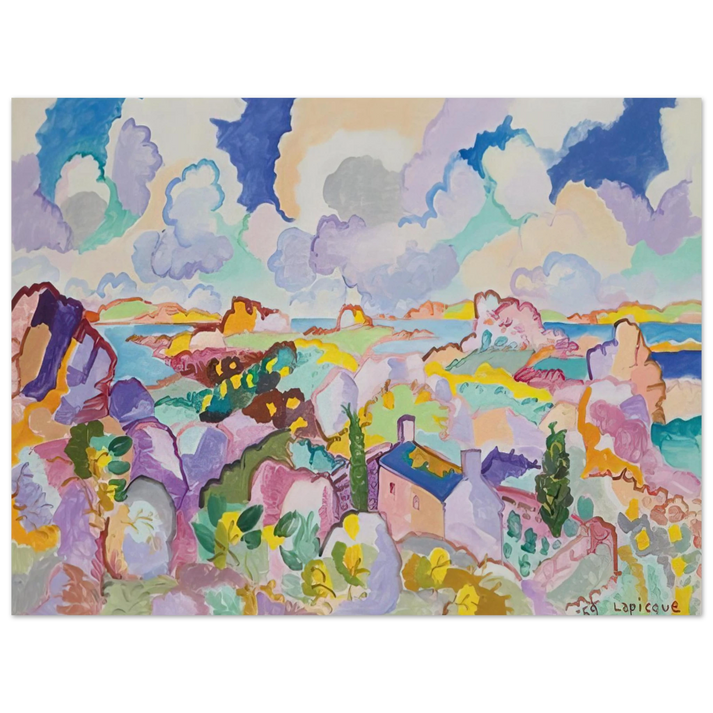 Charles Lapicque - Printemps en Bretagne - 1959 75x100 cm / 30x40inches Fine Art Poster