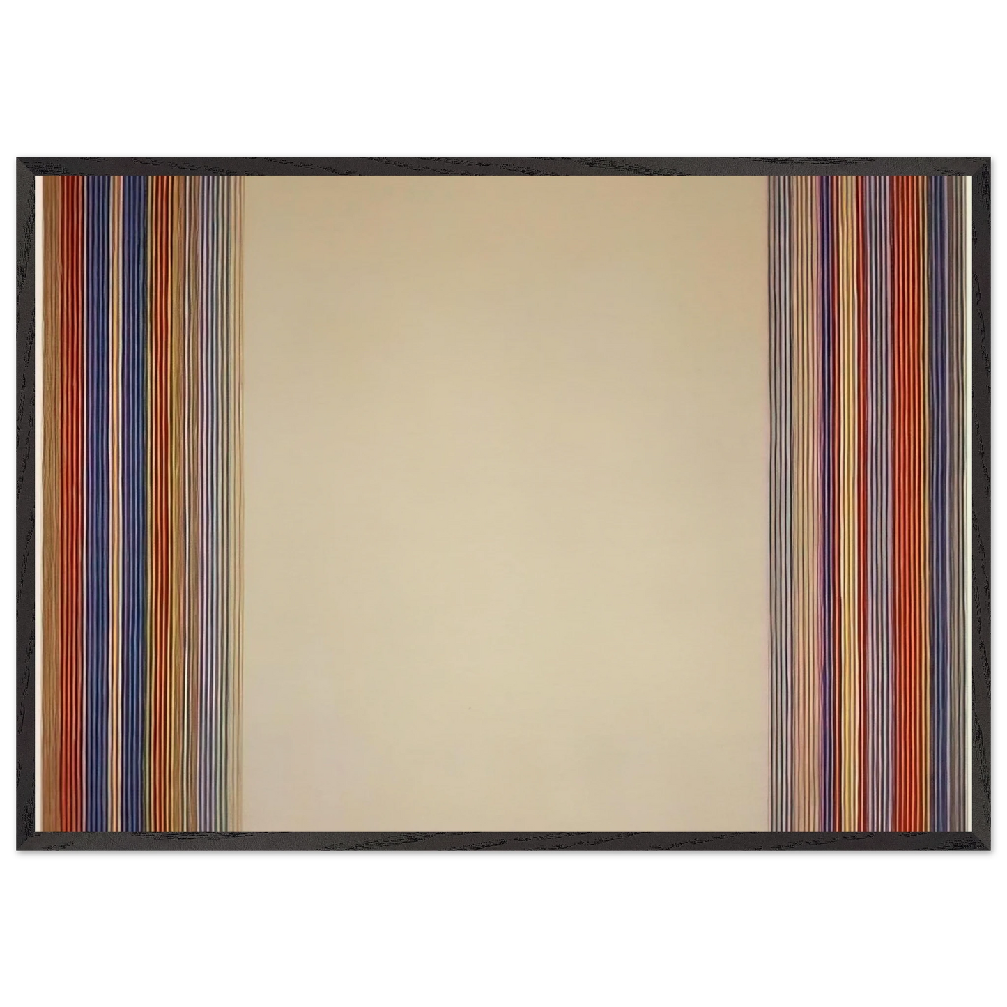 Kings Gate - 1978 - Gene Davis 70x100 cm / 28x40 inches Framed Art Print – Black Wooden Frame
