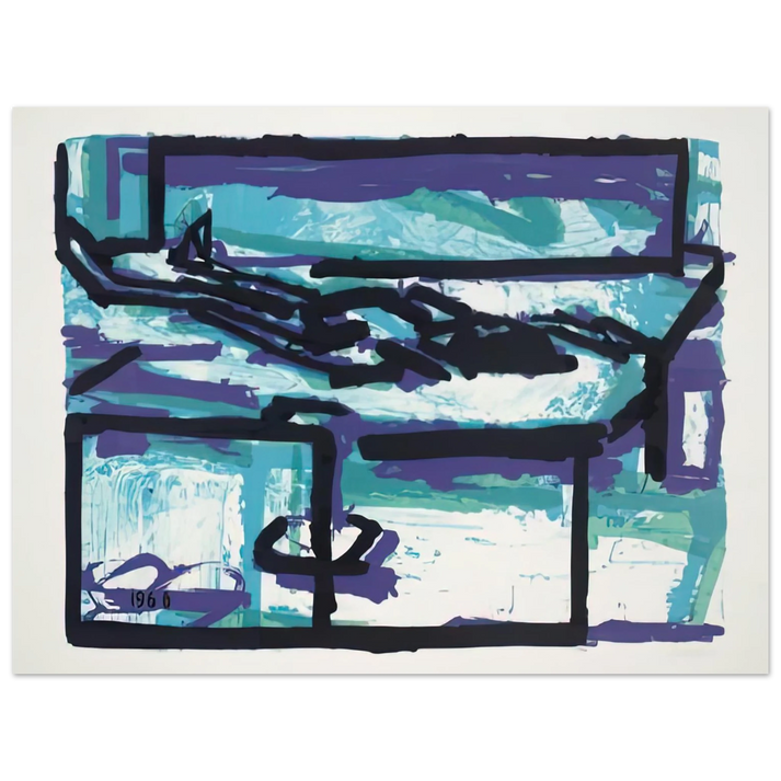 Frank Auerbach - RECLINING FIGURE I 75x100 cm / 30x40inches Fine Art Poster