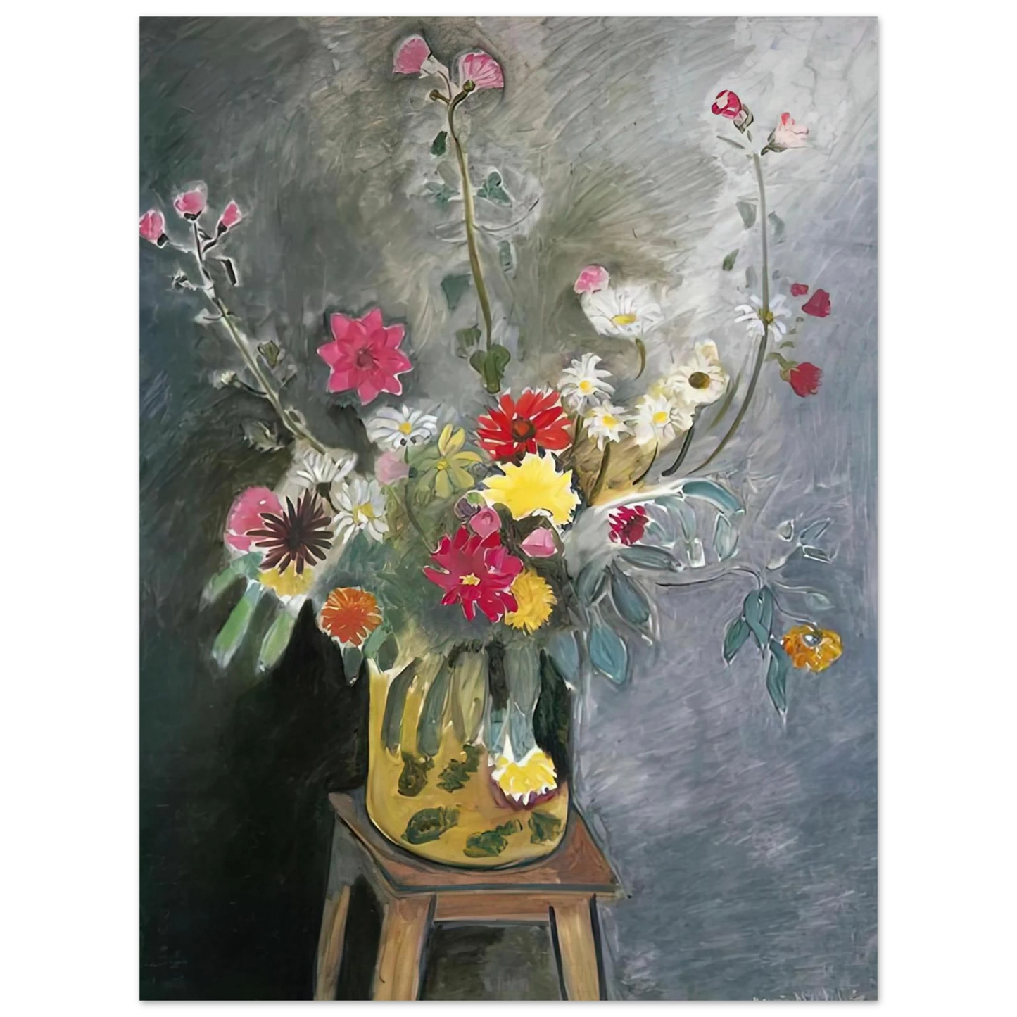 Henri Matisse - BOUQUET OF MIXED FLOWERS 1917 75x100 cm / 30x40inches Fine Art Poster
