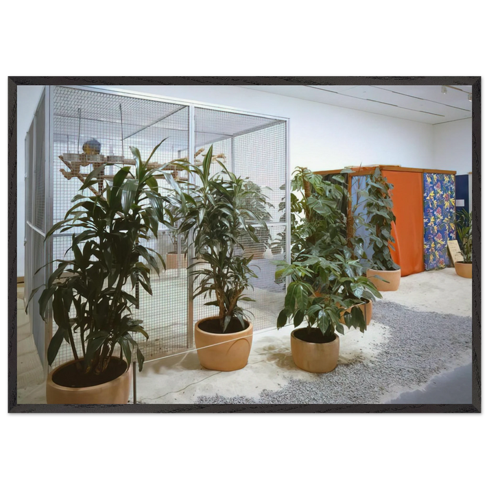 Tropicalia Penetrables PN 2 Purity is a myth and PN 3 Imagetical - Helio Oiticica 70x100 cm / 28x40 inches Framed Art Print – Black Wooden Frame