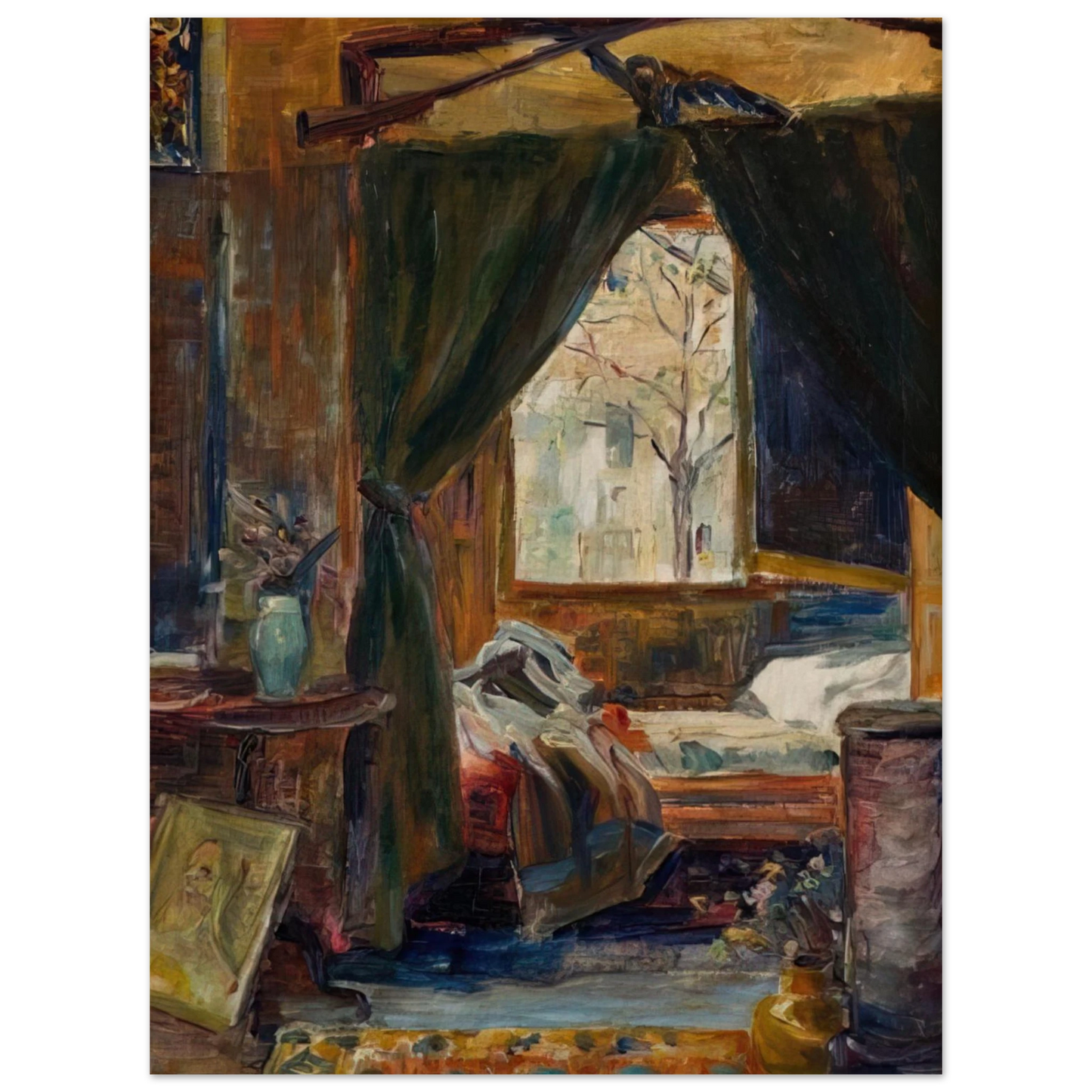 Tarsila do Amaral - Interior of the Atelier De Auteuil 75x100 cm / 30x40inches Fine Art Poster