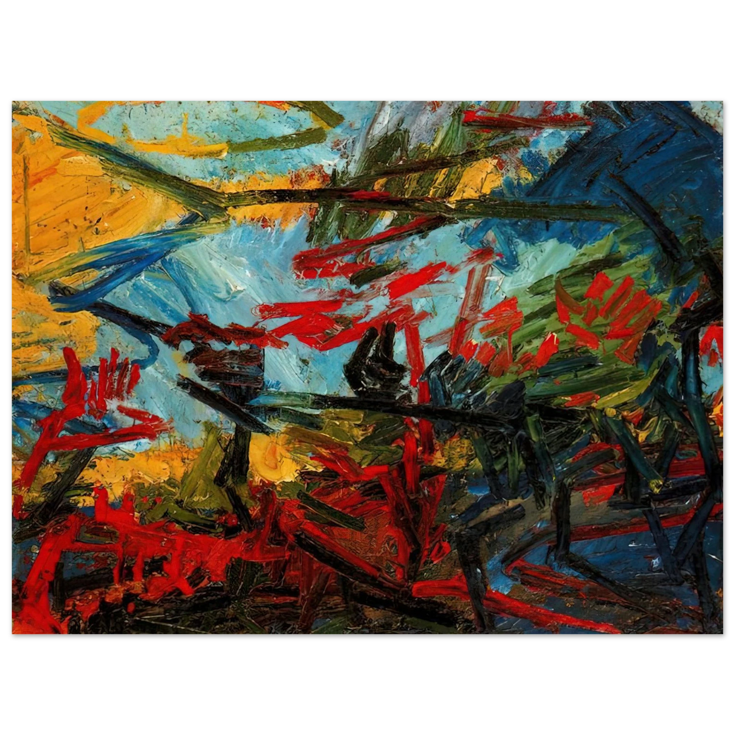 Frank Auerbach - BACCHUS AND ARIADNE 75x100 cm / 30x40inches Fine Art Poster