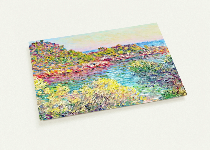 Landscape near Montecarlo By claude monet Pack of 10 Post Cards | claude monet Post Cards | A6 (10.5 x 14.8 cm) - 4.1 x 5.8 inches