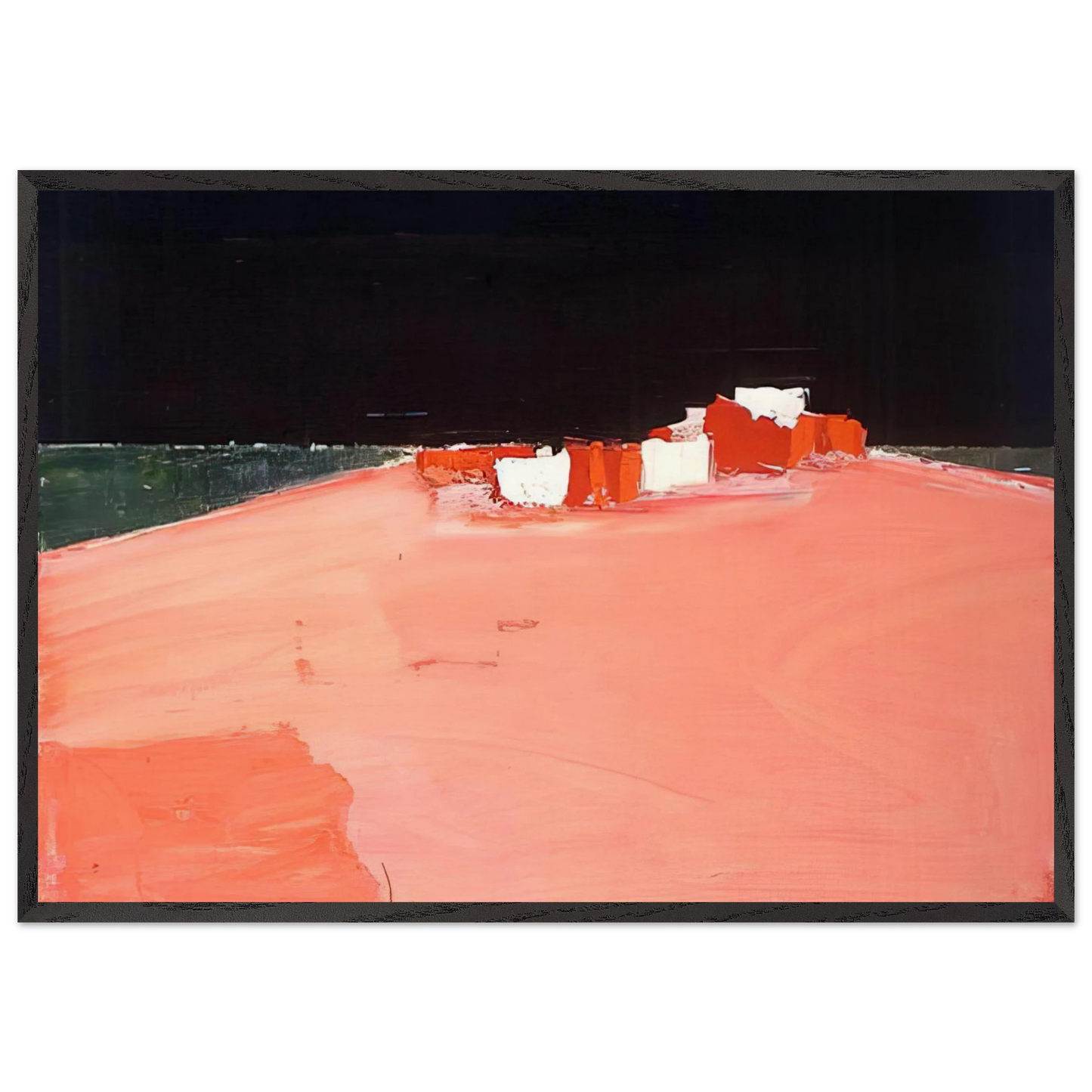 Paysage - 1954 - Nicolas de Stael 70x100 cm / 28x40 inches Framed Art Print – Black Wooden Frame