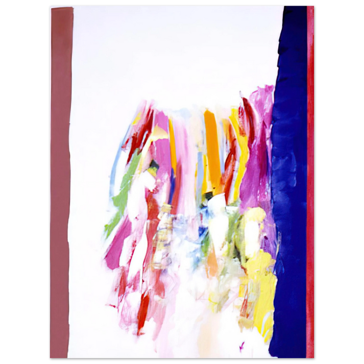 Ronnie Landfield - Jubilant Blue - 1972 75x100 cm / 30x40inches Fine Art Poster