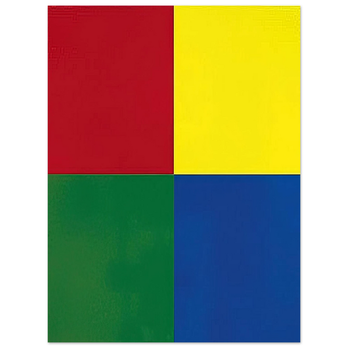 Gerhard Richter - QUATTRO COLORI 2007 75x100 cm / 30x40inches Fine Art Poster