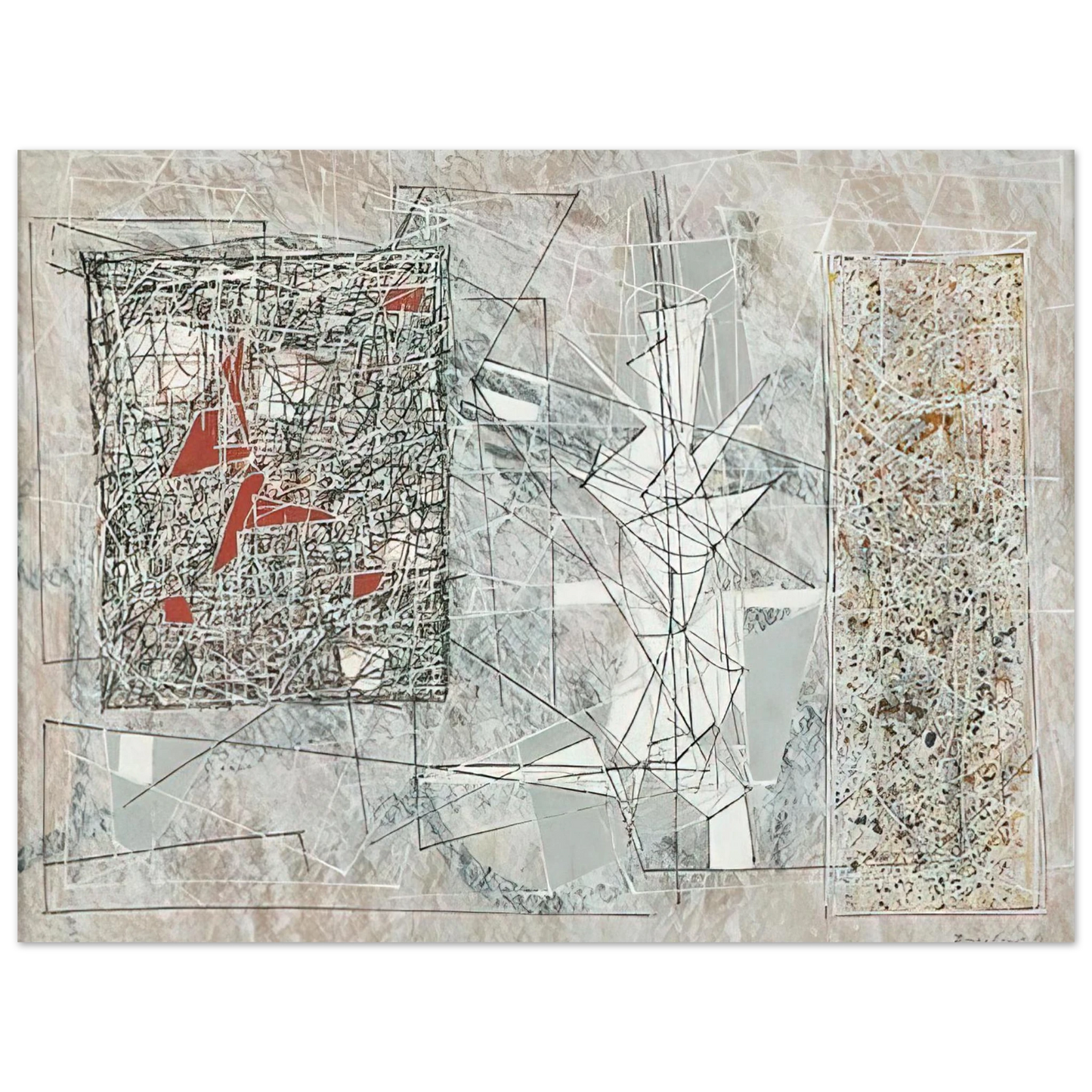 Jimmy Ernst - White Space - 1951 75x100 cm / 30x40inches Fine Art Poster