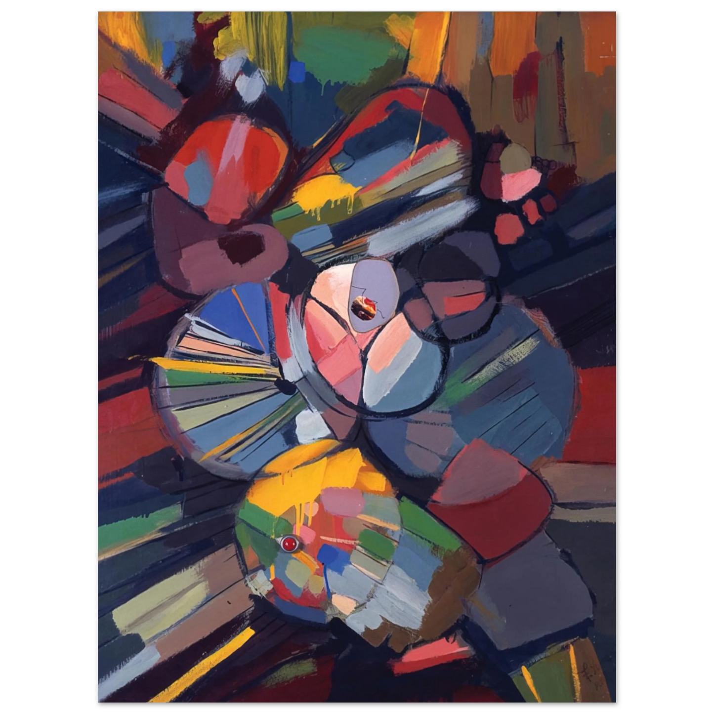 Gebre Kristos Desta - Crystalline - 1975 75x100 cm / 30x40inches Fine Art Poster