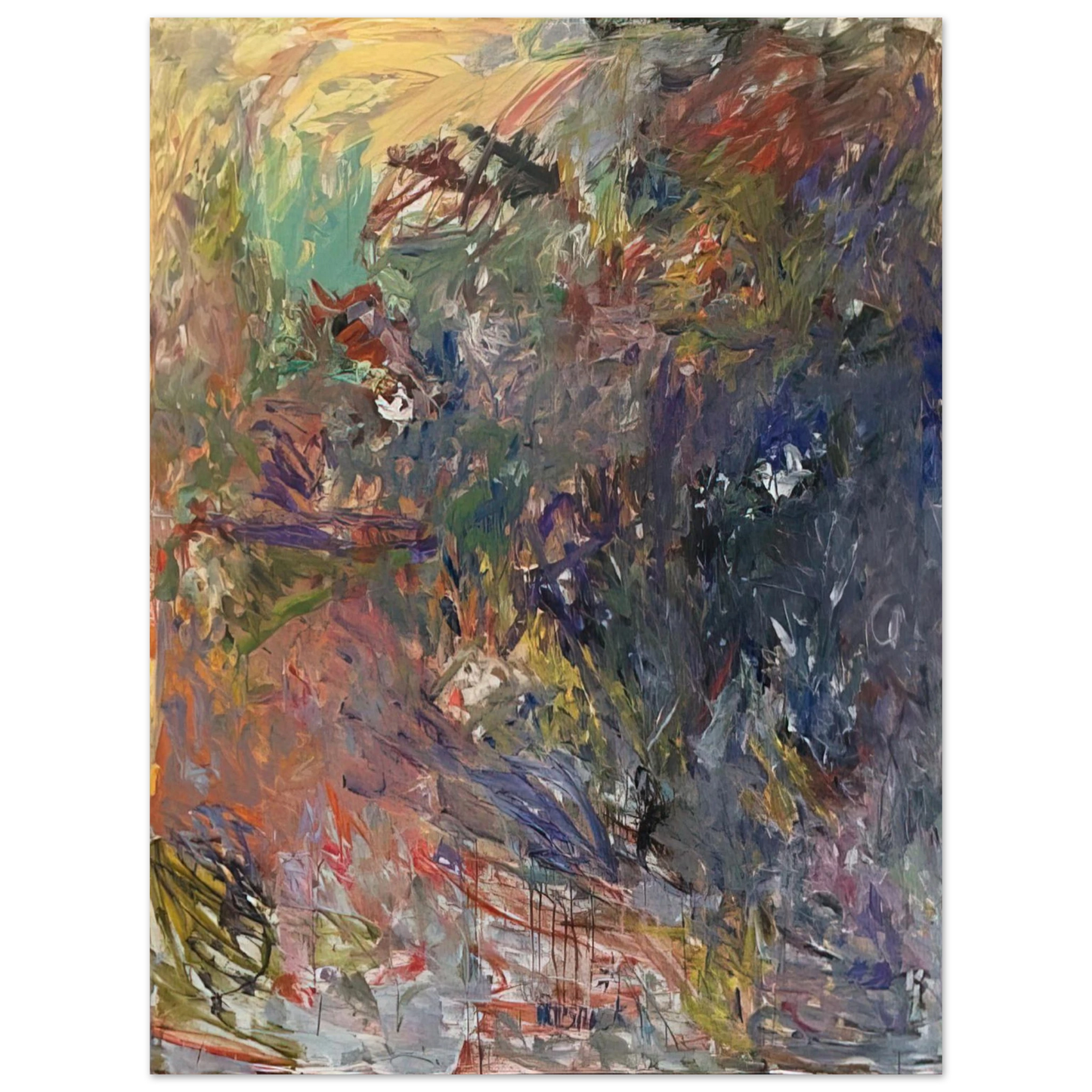 Milton Resnick - UNTITLED 1959 75x100 cm / 30x40inches Fine Art Poster