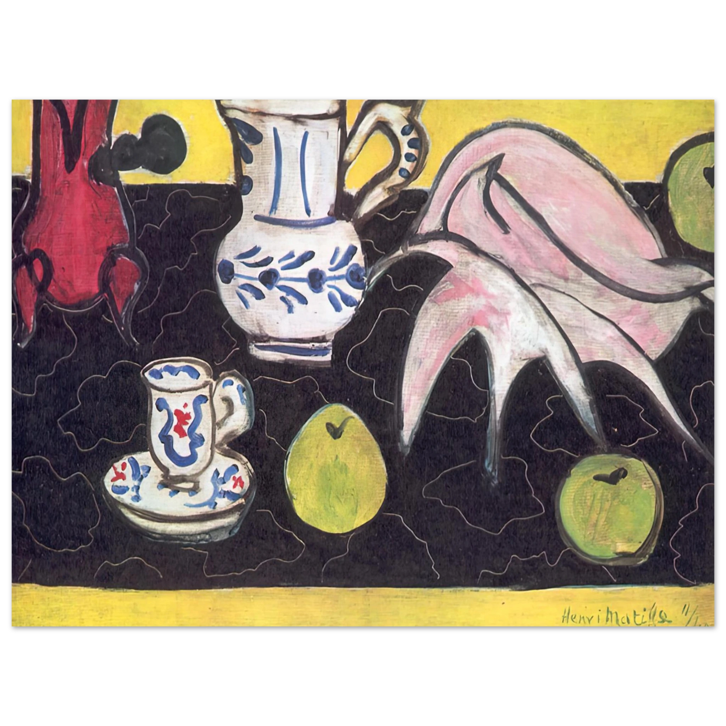 Henri Matisse - STILL LIFE WITH A SHELL 1940 75x100 cm / 30x40inches Fine Art Poster