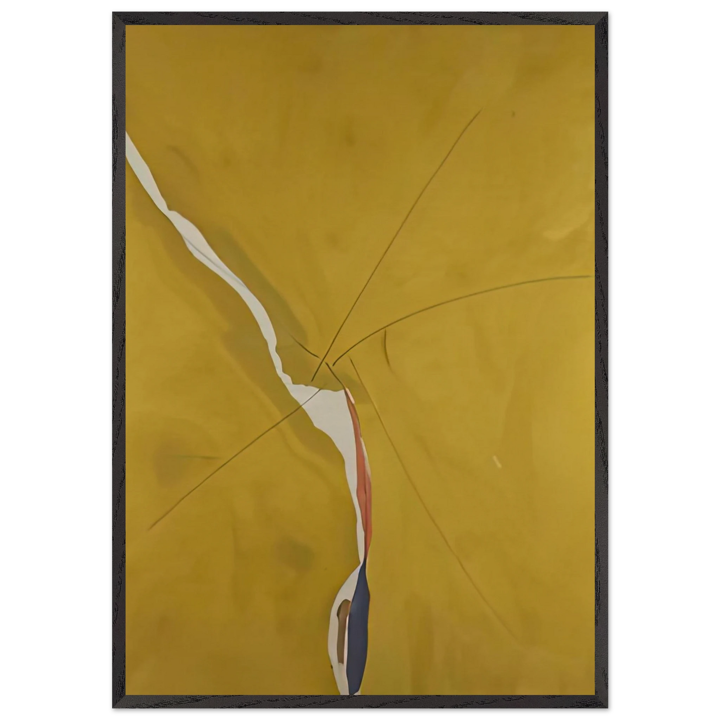 Sesame 1970- - Helen Frankenthaler 70x100 cm / 28x40 inches Framed Art Print – Black Wooden Frame