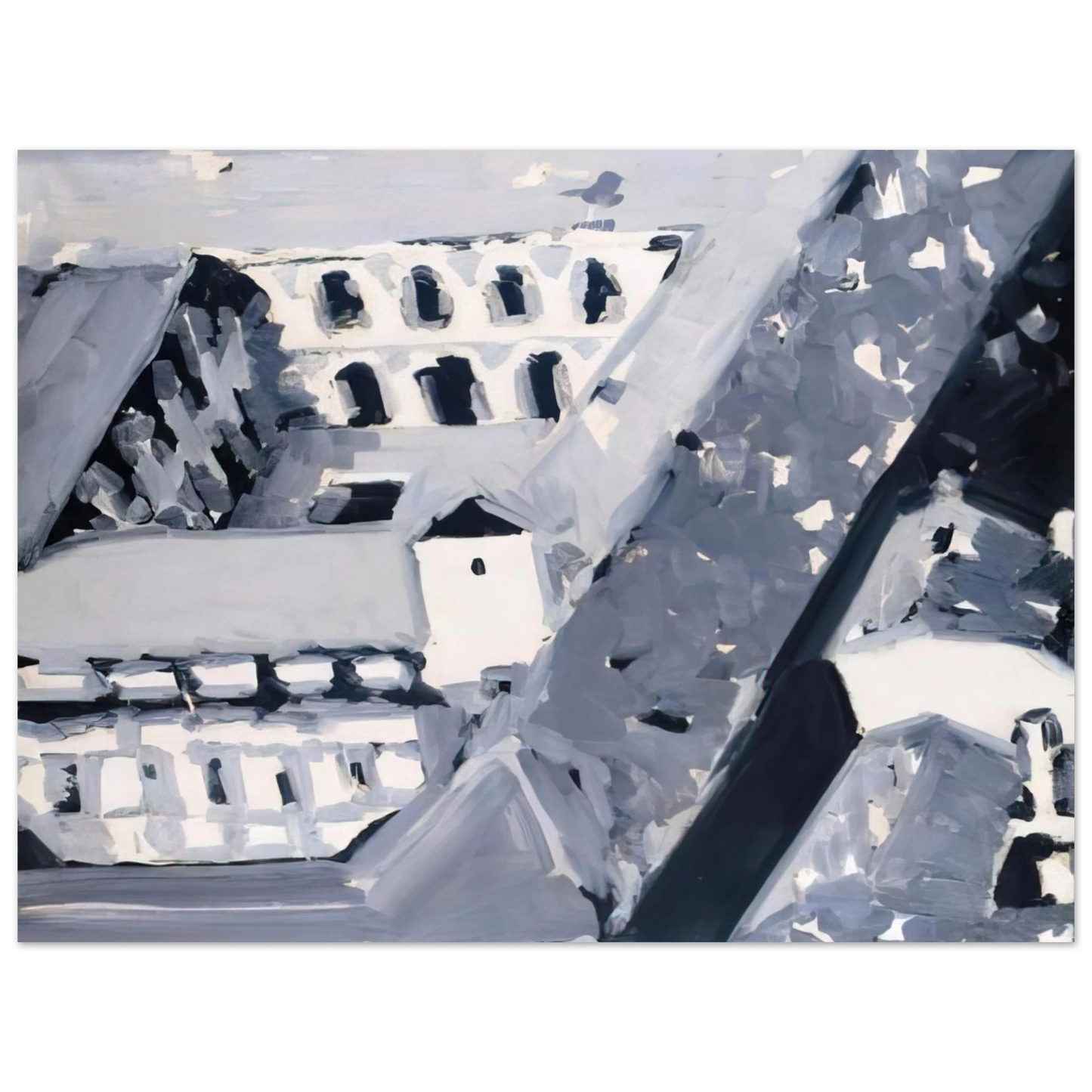Gerhard Richter - TOWNSCAPE M5 1968 75x100 cm / 30x40inches Fine Art Poster