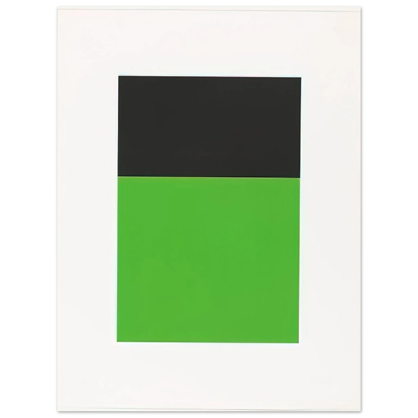 Ellsworth Kelly - Black-Green from the Series of Ten Lithographs 75x100 cm / 30x40inches Fine Art Poster