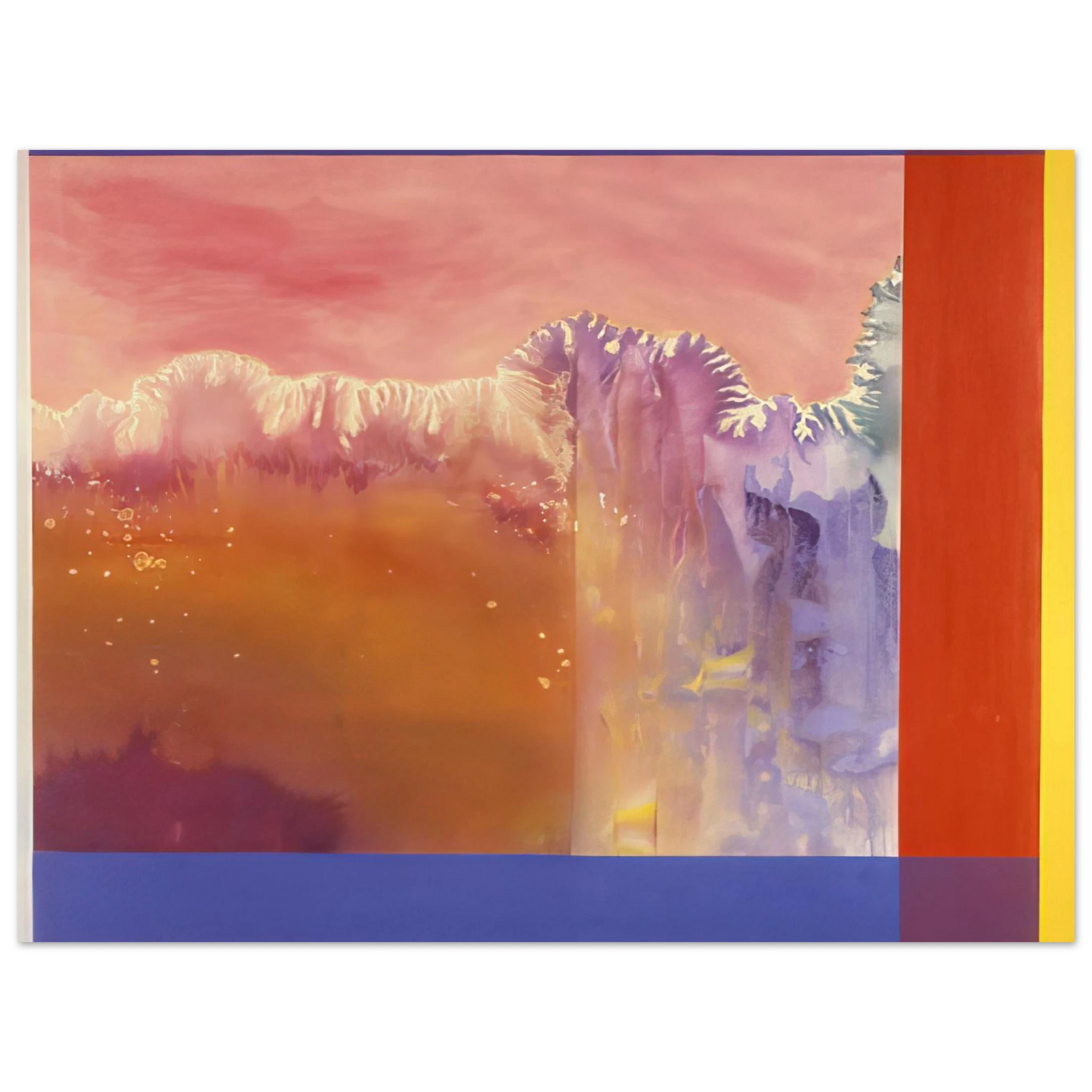 Ronnie Landfield - The Arc - 1986 75x100 cm / 30x40inches Fine Art Poster
