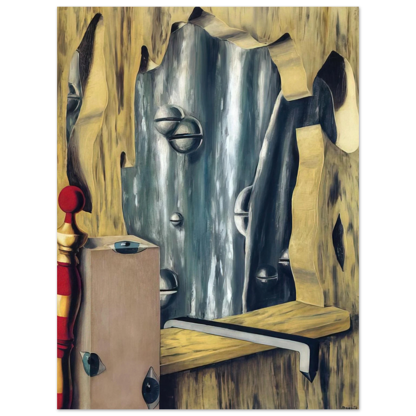 Rene Magritte - THE SILVER GAP 1926 75x100 cm / 30x40inches Fine Art Poster
