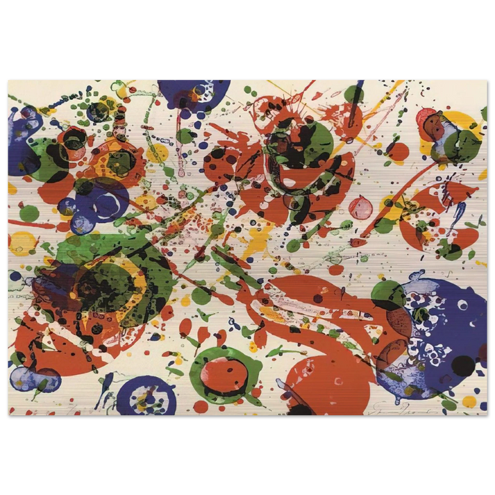Untitled from Pasadena Box Lembark L60 - Sam Francis Brushed Aluminum Print - 70x100 cm / 28x40 inches | Sam Francis Aluminum Print | Sam Francis Prints