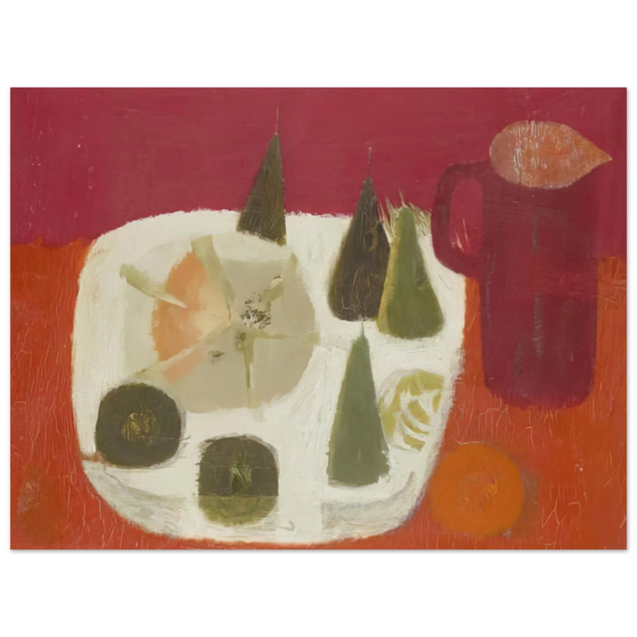 Mary Fedden - Red Jug - 1968 75x100 cm / 30x40inches Fine Art Poster