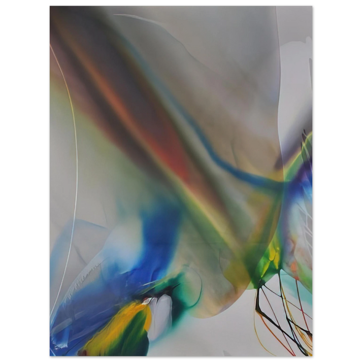 Paul Jenkins - Phenomena Merlins Mantle - 1970 75x100 cm / 30x40inches Fine Art Poster
